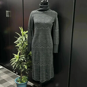 prAna South Rock Knit sweater turtleneck dress,,long sleeve,fitted,stretch
